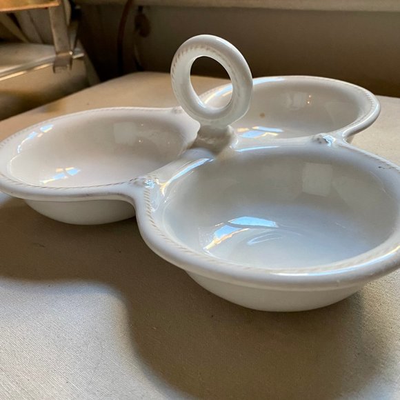 Juliska Berry & Thread Ceramic Triple Server - Picture 2 of 4